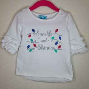lightning Bug Toddler Girl Christmas Shirt